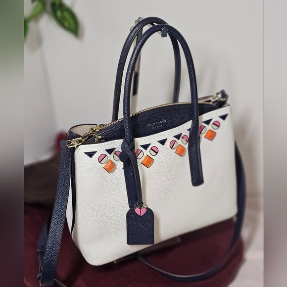 Like New, Kate Spade Margaux Jeweled Leather /Dust bag.. Retail Price $358 - Picture 5 of 17